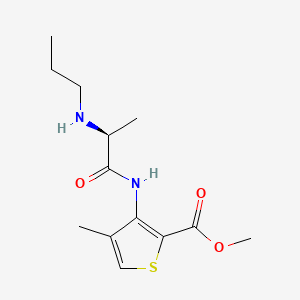 molecular formula C13H20N2O3S B12777383 Articaine, (S)- CAS No. 1443683-48-4