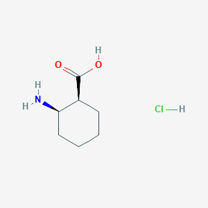 molecular formula C7H14ClNO2 B127774 (1S,2R)-2-aminocyclohexanecarboxylic acid hydrochloride CAS No. 158414-45-0