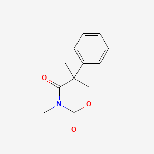 molecular formula C12H13NO3 B12777407 Dihydro-3,5-dimethyl-5-phenyl-2H-1,3-oxazine-2,4(3H)-dione CAS No. 88636-86-6