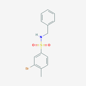 molecular formula C14H14BrNO2S B1277742 N-benzyl-3-bromo-4-methylbenzenesulfonamide CAS No. 850429-67-3