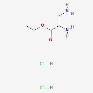 molecular formula C5H14Cl2N2O2 B12777511 Ethyl 2,3-diaminopropionate dihydrochloride CAS No. 6020-57-1