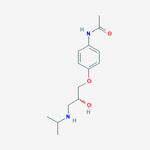 molecular formula C14H22N2O3 B12777532 (R)-Practolol CAS No. 37936-66-6