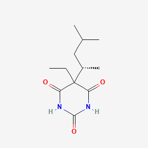 molecular formula C12H20N2O3 B12777551 Diberal, (-)- CAS No. 24016-64-6
