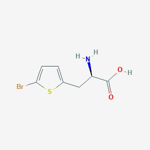 molecular formula C7H8BrNO2S B1277757 (R)-2-氨基-3-(5-溴噻吩-2-基)丙酸 CAS No. 264903-54-0