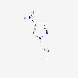 molecular formula C5H9N3O B1277760 1-(methoxymethyl)-1H-pyrazol-4-amine CAS No. 1001500-80-6