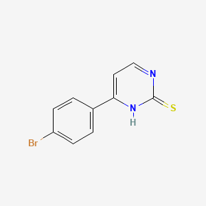molecular formula C10H7BrN2S B1277761 4-(4-Bromophenyl)pyrimidine-2-thiol CAS No. 832741-25-0