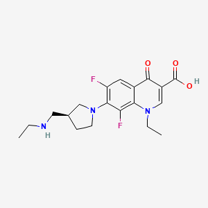 molecular formula C19H23F2N3O3 B12777615 Dqf6LG8qwj CAS No. 99735-05-4