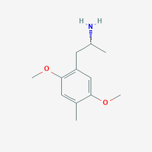 molecular formula C12H19NO2 B12777682 (-)-1-(2,5-Dimethoxy-4-methylphenyl)-2-aminopropane CAS No. 43061-13-8