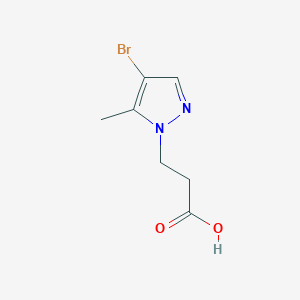 molecular formula C7H9BrN2O2 B1277774 3-(4-bromo-5-methyl-1H-pyrazol-1-yl)propanoic acid CAS No. 956396-56-8