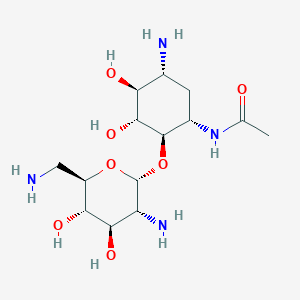 molecular formula C14H28N4O7 B12777757 3-Acetylneamine CAS No. 54617-39-9