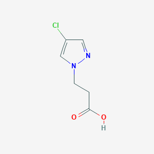 molecular formula C6H7ClN2O2 B1277776 3-(4-chloro-1H-pyrazol-1-yl)propanoic acid CAS No. 913839-78-8