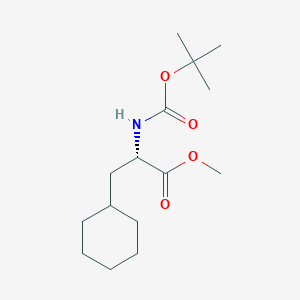 molecular formula C15H27NO4 B1277778 Boc-3-环己基-L-丙氨酸甲酯 CAS No. 98105-41-0