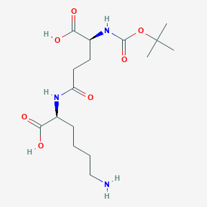 molecular formula C16H29N3O7 B1277781 Boc-Glu(Lys-OH)-OH 