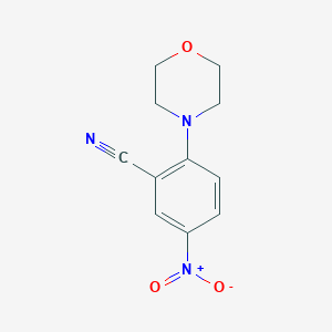 molecular formula C11H11N3O3 B1277783 2-Morpholino-5-nitrobenzonitrile CAS No. 78252-11-6