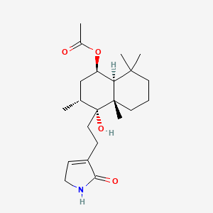 molecular formula C22H35NO4 B12777851 Vitexilactam A CAS No. 459167-05-6
