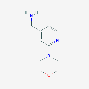 molecular formula C10H15N3O B1277791 (2-Morpholinopyrid-4-yl)methylamine CAS No. 864068-88-2