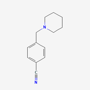 molecular formula C13H16N2 B1277794 4-(Piperidin-1-ylmethyl)benzonitrile CAS No. 727733-92-8