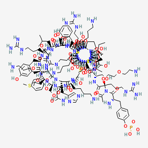 molecular formula C184H296N57O55PS7 B12777948 Dalazatide CAS No. 1081110-69-1