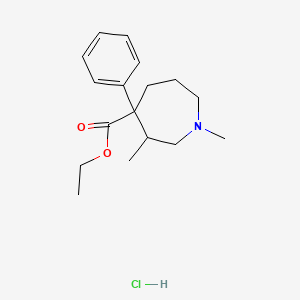 molecular formula C17H26ClNO2 B12777959 Metethoheptazine hydrochloride CAS No. 1089-55-0