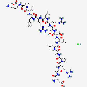 molecular formula C85H147ClN26O21 B12778052 Tertomotide hydrochloride CAS No. 922174-60-5