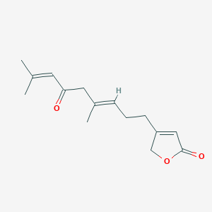molecular formula C15H20O3 B12778059 6-Oxodendrolasinolide CAS No. 92448-64-1