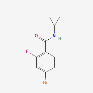 B1277812 4-bromo-N-cyclopropyl-2-fluorobenzamide CAS No. 877383-84-1