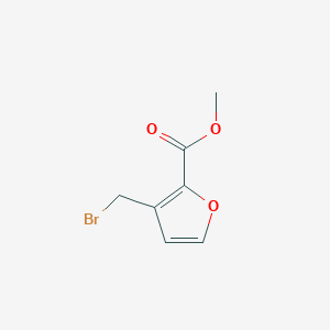 molecular formula C7H7BrO3 B1277816 Methyl 3-(bromomethyl)-2-furoate CAS No. 23268-19-1