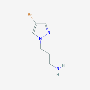 molecular formula C6H10BrN3 B1277820 3-(4-bromo-1H-pyrazol-1-yl)propan-1-amine CAS No. 1000802-70-9