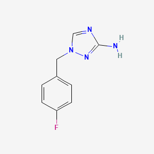 molecular formula C9H9FN4 B1277821 1-(4-fluorobenzyl)-1H-1,2,4-triazol-3-amine CAS No. 832739-95-4