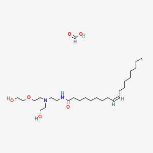 molecular formula C26H52N2O4.CH2O2<br>C27H54N2O6 B12778214 Einecs 280-047-3 CAS No. 82808-57-9