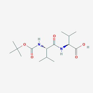 molecular formula C15H28N2O5 B1277824 Boc-Val-Val CAS No. 69209-73-0