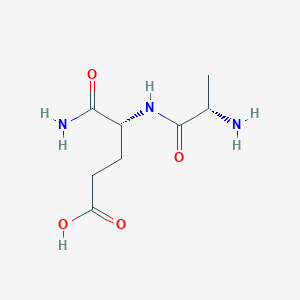 molecular formula C8H15N3O4 B1277825 H-Ala-D-Glu-NH2 CAS No. 45159-25-9