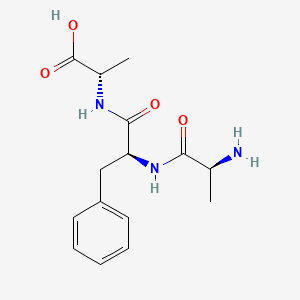 molecular formula C15H21N3O4 B1277826 H-Ala-Phe-Ala-OH 