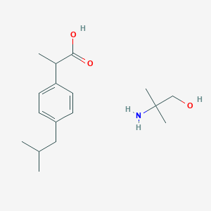 molecular formula C17H29NO3 B12778291 Ibuprofen isobutanolammonium CAS No. 67190-45-8