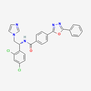 molecular formula C26H19Cl2N5O2 B12778335 VNI CAS No. 1246770-52-4