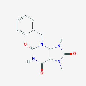 molecular formula C13H12N4O3 B127784 3-Benzyl-7-methyl-7,9-dihydro-1H-purine-2,6,8(3H)-trione CAS No. 72816-95-6