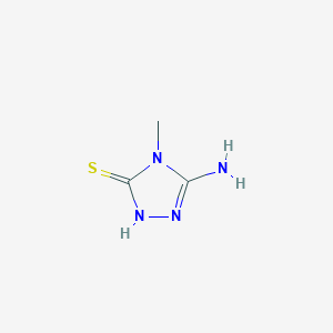 molecular formula C3H6N4S B1277840 5-amino-4-methyl-4H-1,2,4-triazole-3-thiol CAS No. 66870-09-5