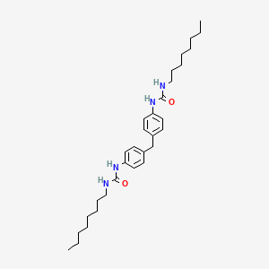 molecular formula C31H48N4O2 B12778410 N,N''-(Methylenedi-4,1-phenylene)bis(N'-octylurea) CAS No. 122886-55-9