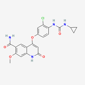 molecular formula C21H19ClN4O5 B12778445 Lenvatinib metabolite ME115 CAS No. 1788899-64-8