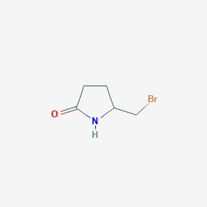 molecular formula C5H8BrNO B1277845 5-(Bromomethyl)pyrrolidin-2-one CAS No. 190271-85-3