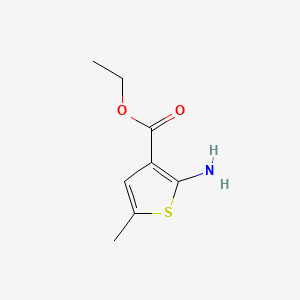 molecular formula C8H11NO2S B1277848 Ethyl 2-amino-5-methylthiophene-3-carboxylate CAS No. 4815-32-1