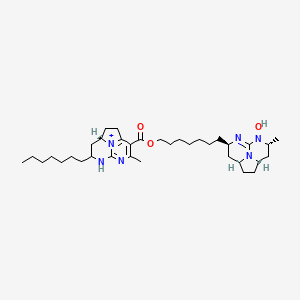 molecular formula C35H57N6O3+ B12778516 Batzelladine H CAS No. 188112-85-8