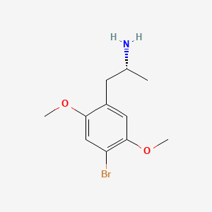 molecular formula C11H16BrNO2 B12778551 R-(-)-2,5-Dimethoxy-4-bromoamphetamine CAS No. 43061-15-0