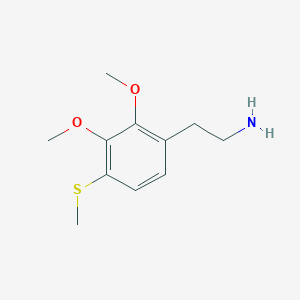 molecular formula C11H17NO2S B12778588 2,3-Dimethoxy-4-(methylthio)benzeneethanamine CAS No. 78335-87-2