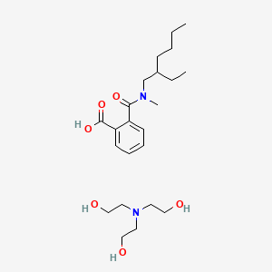 molecular formula C17H25NO3.C6H15NO3<br>C23H40N2O6 B12778600 Einecs 302-456-9 CAS No. 94109-18-9
