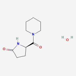 molecular formula C10H18N2O3 B12778613 Fasoracetam hydrate CAS No. 2055646-53-0