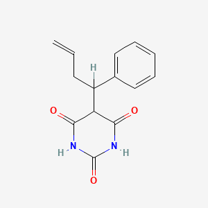molecular formula C14H14N2O3 B12778654 5-(1-Phenyl-3-butenyl)-2,4,6(1H,3H,5H)-pyrimidinetrione CAS No. 109317-82-0