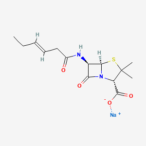 molecular formula C14H19N2NaO4S B12778669 Penicillin F sodium CAS No. 525-86-0