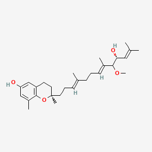 molecular formula C28H42O4 B12778694 Sargachromanol F CAS No. 856414-55-6