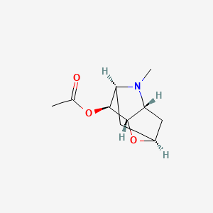 molecular formula C10H15NO3 B12778701 Scopoline acetate CAS No. 109451-65-2